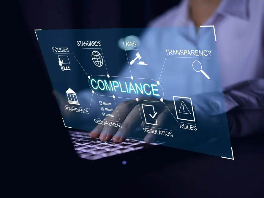 Digital compliance features for business