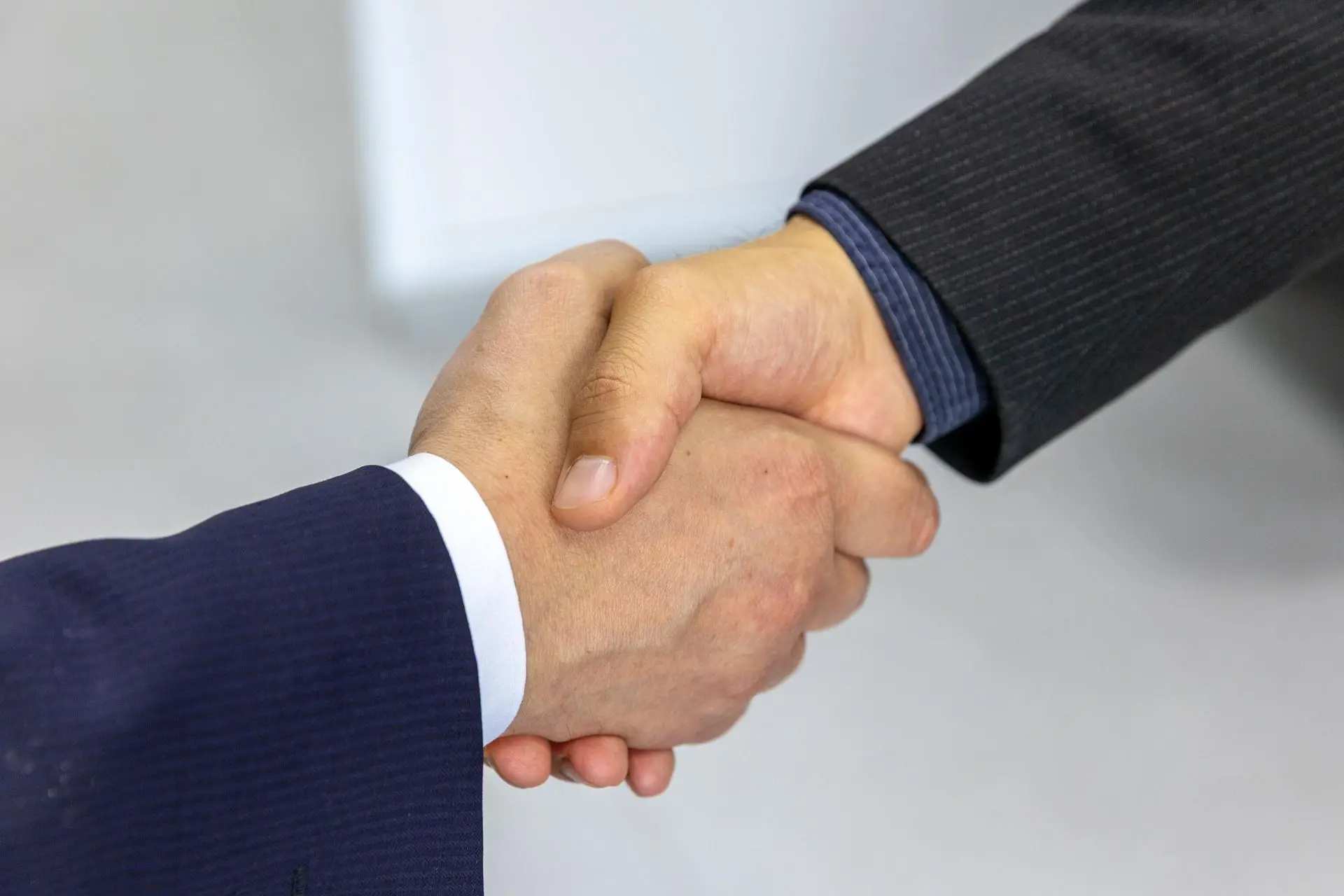 business consultation handshake